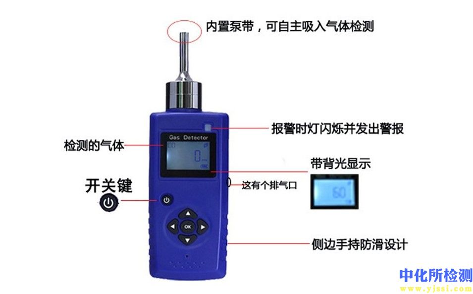 便携式二氧化硫检测仪,烟囱尾气二氧化硫含量分析